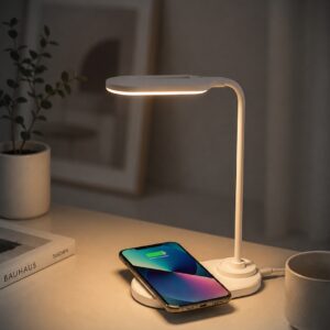 Lámpara de oficina con cargador inalámbrico 15W
