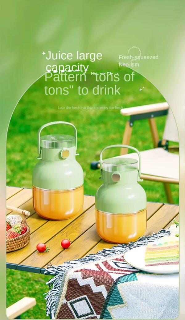 Licuadora Portátil 500ml Recargable Verde - Imagen 3