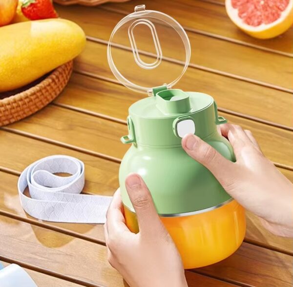 Licuadora Portátil 500ml Recargable Verde - Imagen 4