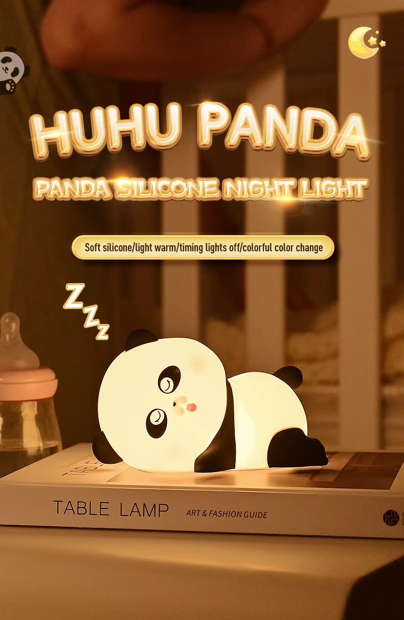 Huhu Panda - Lámpara Luz Nocturna Recargable - Imagen 3