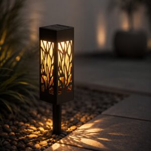 Antorcha solar Pack X4 – Efecto floral